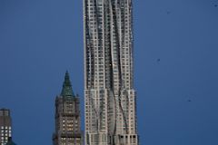 04 New York Financial District Woolworth Building, New York by Gehry At Dawn From Brooklyn Heights.jpg